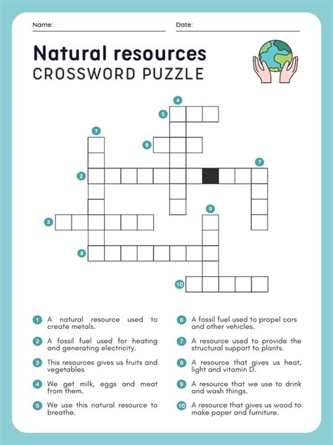 natural crossword